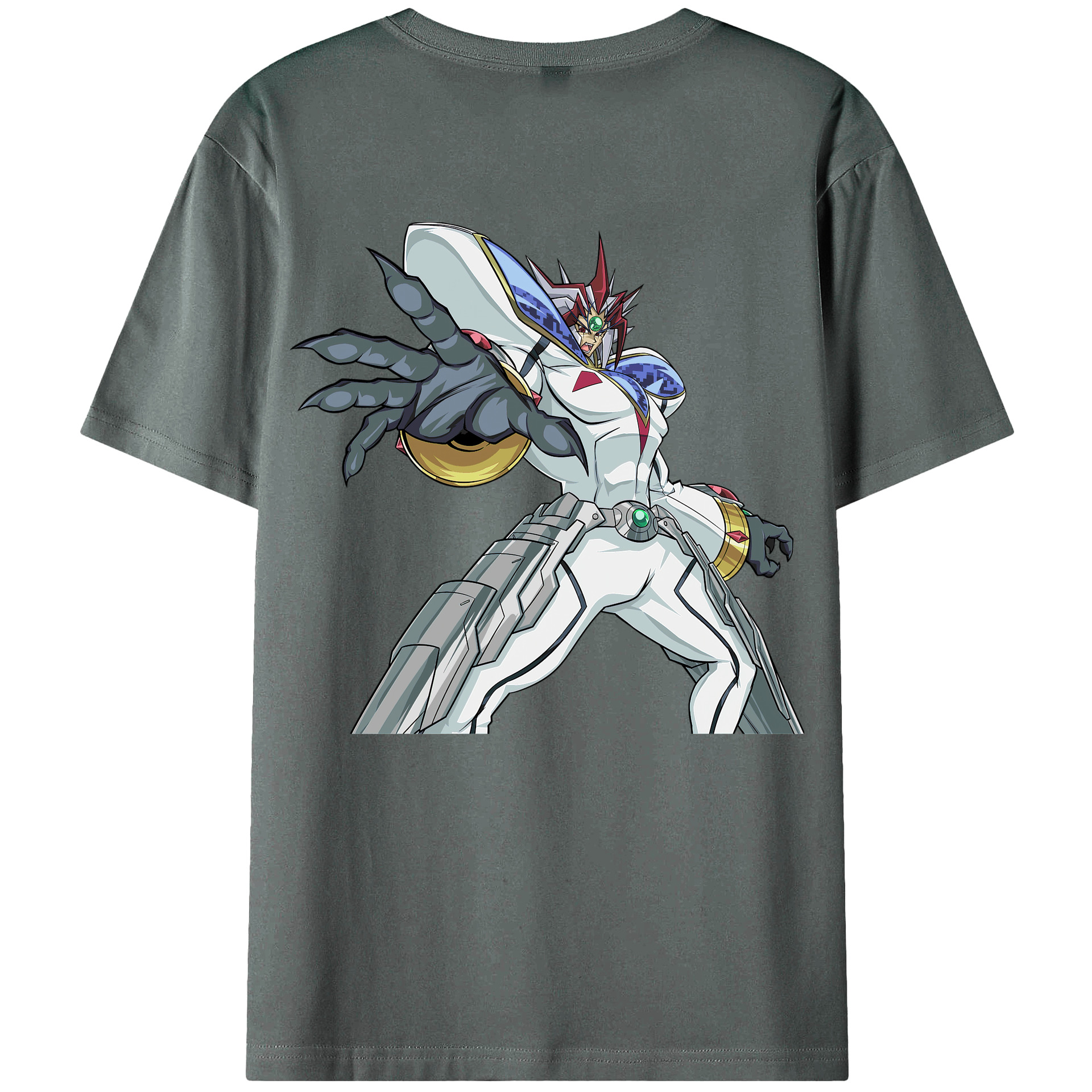 （画像用） 遊☆戯☆王 Yu-Gi-Oh! 綿100％ メンズ半袖Tシャツ（バックプリント） 通気性